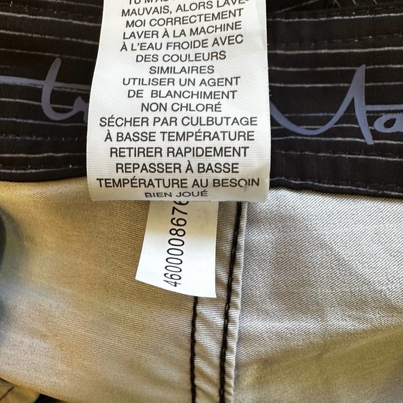 travis mathew Black & Blue Striped Board shorts sz 34 EUC - Picture 5 of 7